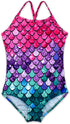 Mermaid Blue Mermaid Pink Swimsuit One Pieces Amazon
